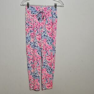 Lilly Pulitzer Drawstring Elastic Waist Lola Pants XXS Coco Coral EUC